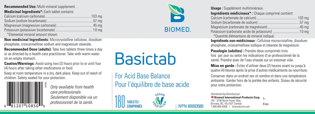 Basictabs 180 Tabs