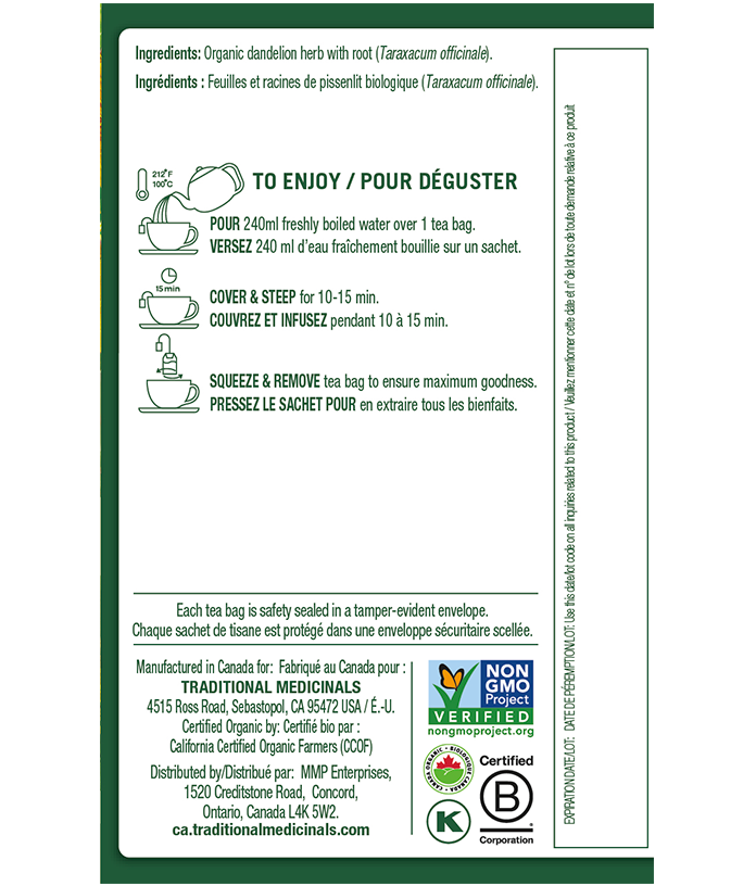 Feuille et Racine de Pissenlit - 16 Sachets
