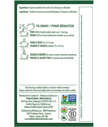 Feuille et Racine de Pissenlit - 16 Sachets