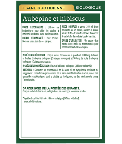 Aubépine et Hibiscus - 16 Sachets
