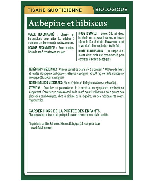 Aubépine et Hibiscus - 16 Sachets