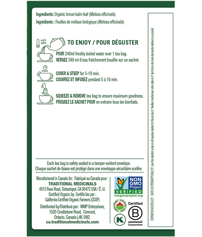 Mélisse - 16 Sachets