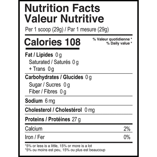 Protéine Isolate transparente 4lbs