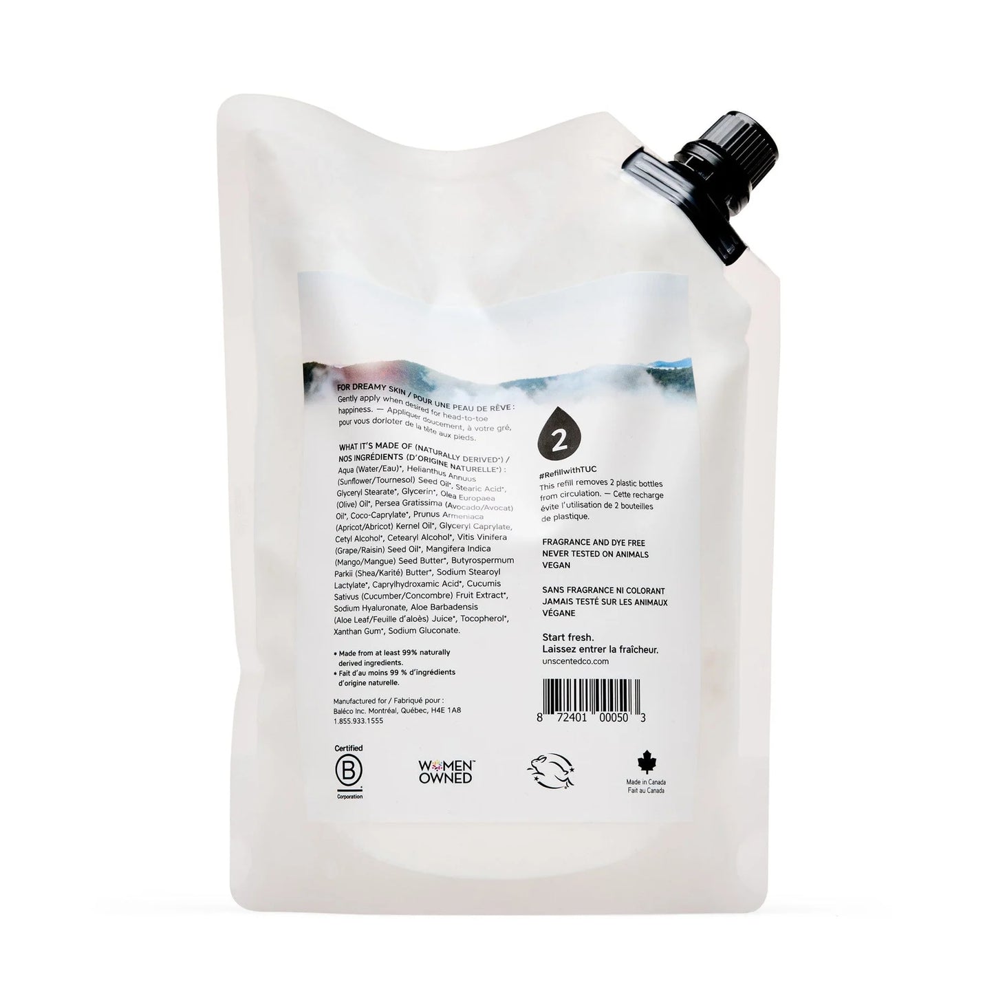 Lotion hydratante corporel et à mains -  1L