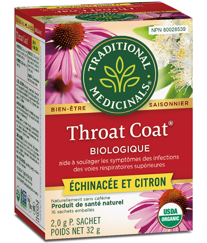 Organic Throat Coat® Echinacea & Lemon Herbal Tea