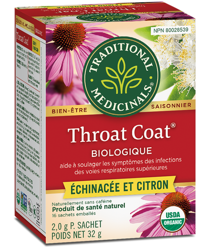 Organic Throat Coat® Echinacea & Lemon Herbal Tea