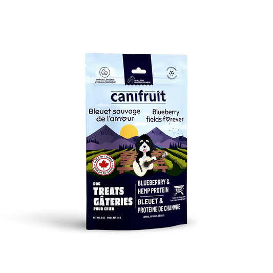 Gâteries naturelles pour chiens au chanvre & Bleuets