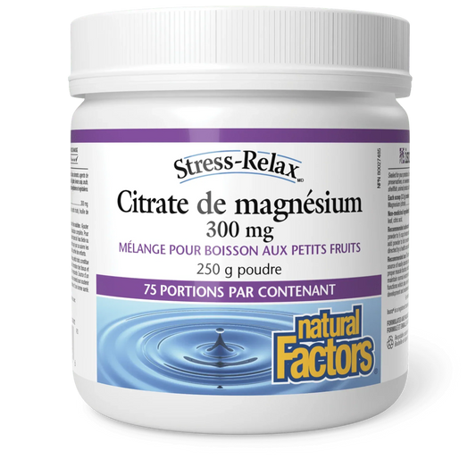 300mg de Citrate de magnésium - 300mg Poudre aux petits fruits