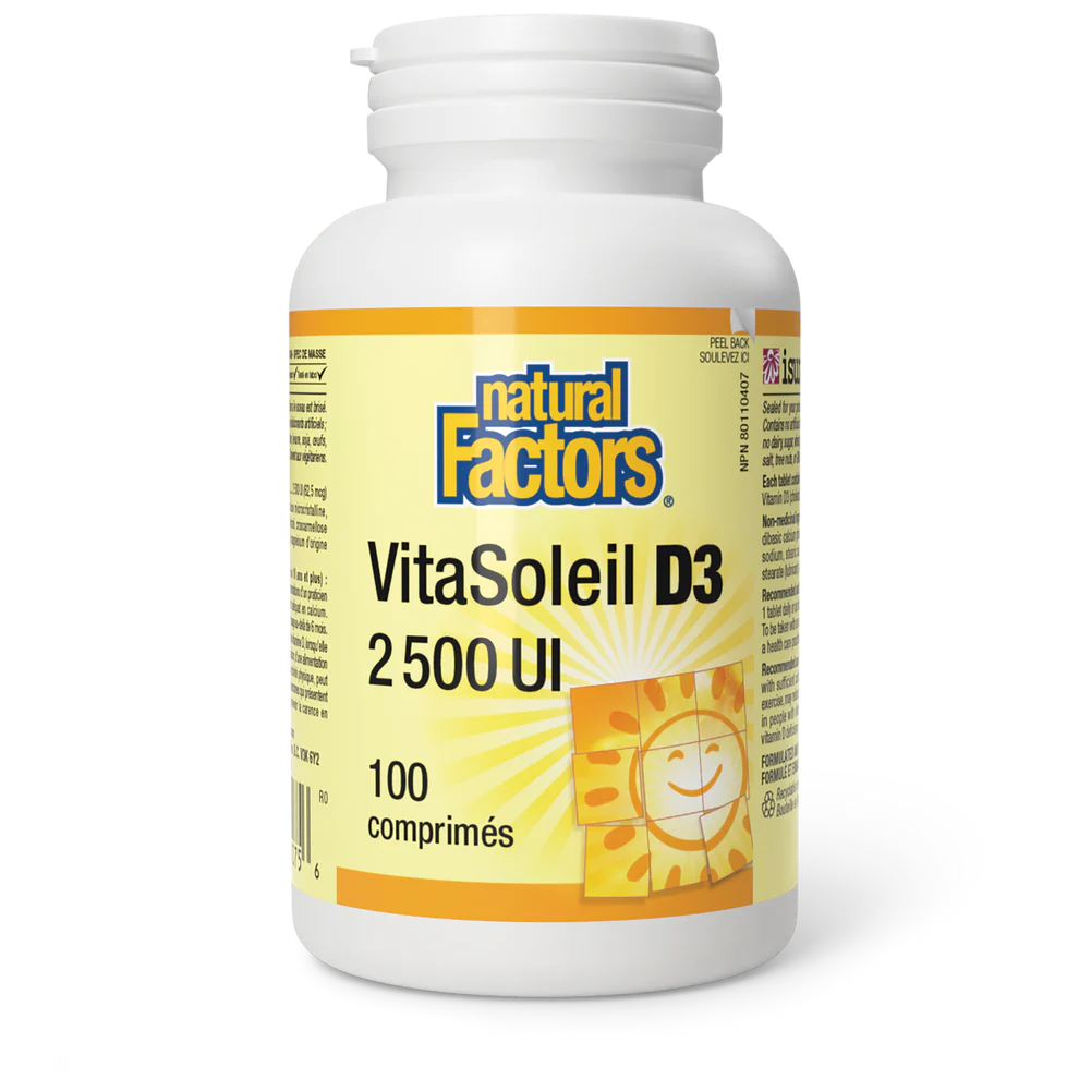 VitaSoleil D3 - 100 comprimés 2500iu