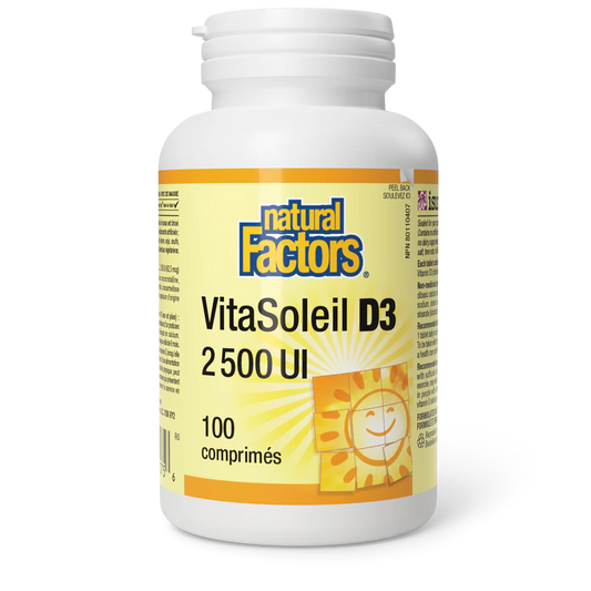 VitaSoleil D3 - 100 comprimés 2500iu