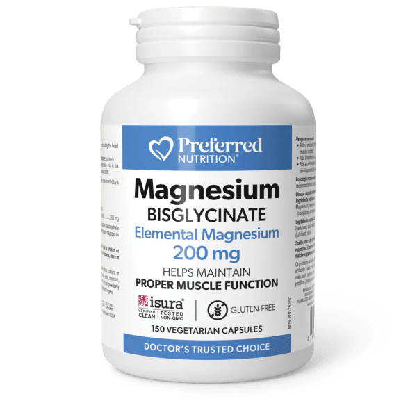 Bisglycinate de Magnésium 200mg - 150 caps