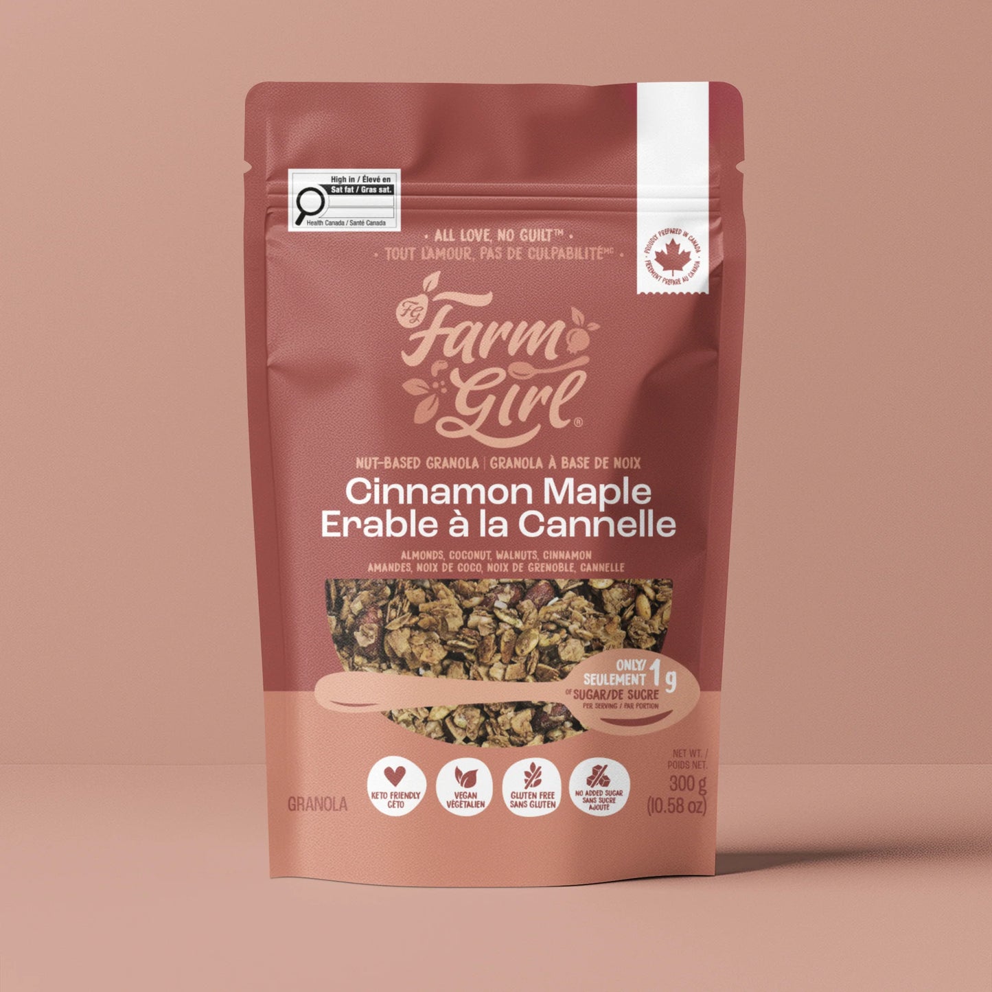 Granola à base de noix - Érable à la canelle