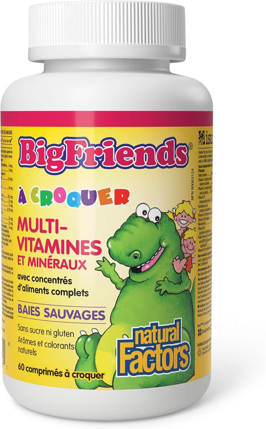 Multivitamines et minéraux à croquer pour enfants 60 comprimés