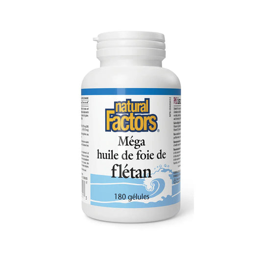 Méga huile de foie de flétan - 180 gélues
