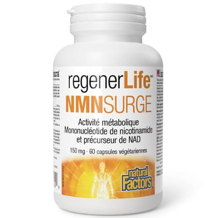 Capsules végétariennes de NMN Surge pour le soutien de l'énergie cellulaire (NAD+)