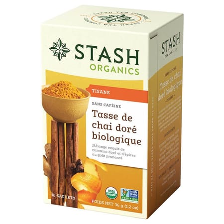 Tisane chai curcuma doré - 18 Sachets.