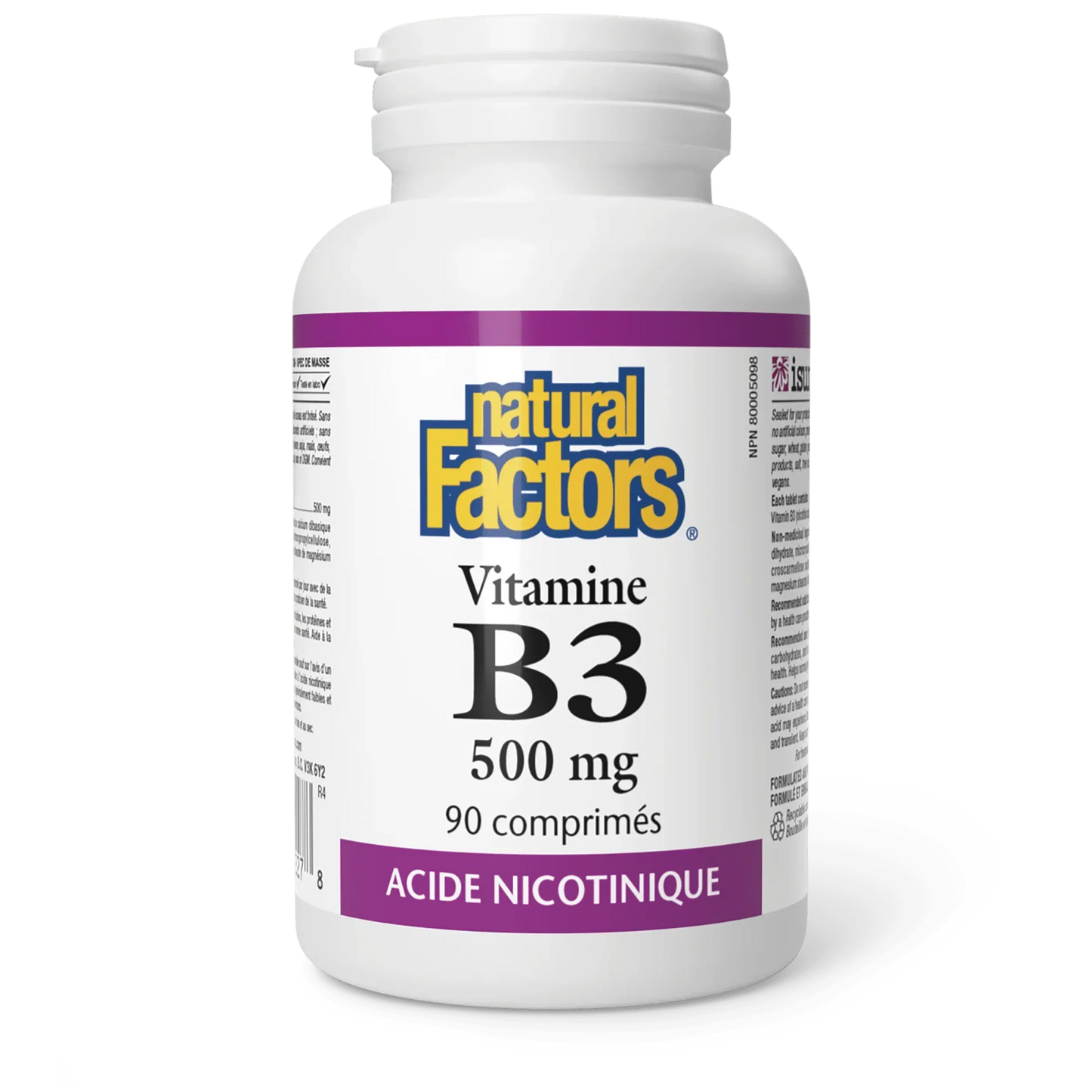 Vitamine B3 500mg - 90 comprimés