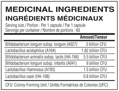 Probiotiques 20B - 60 capsules