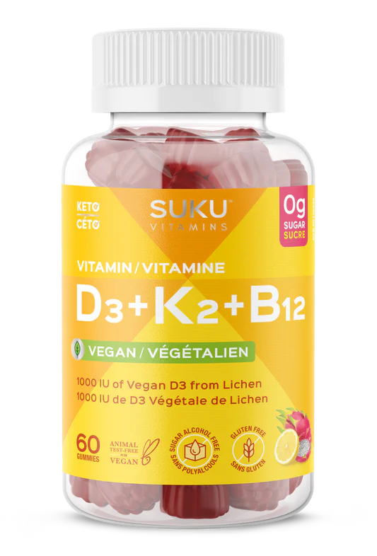 Vitamine D3+K2+B12 - 60 jujubes