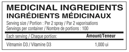 Vitamine D3 - Spray aux Bleuets