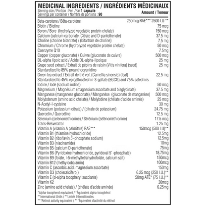 Vitamin + Mineral Balance - 90 capsules