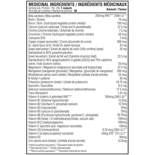 Vitamin + Mineral Balance - 90 capsules