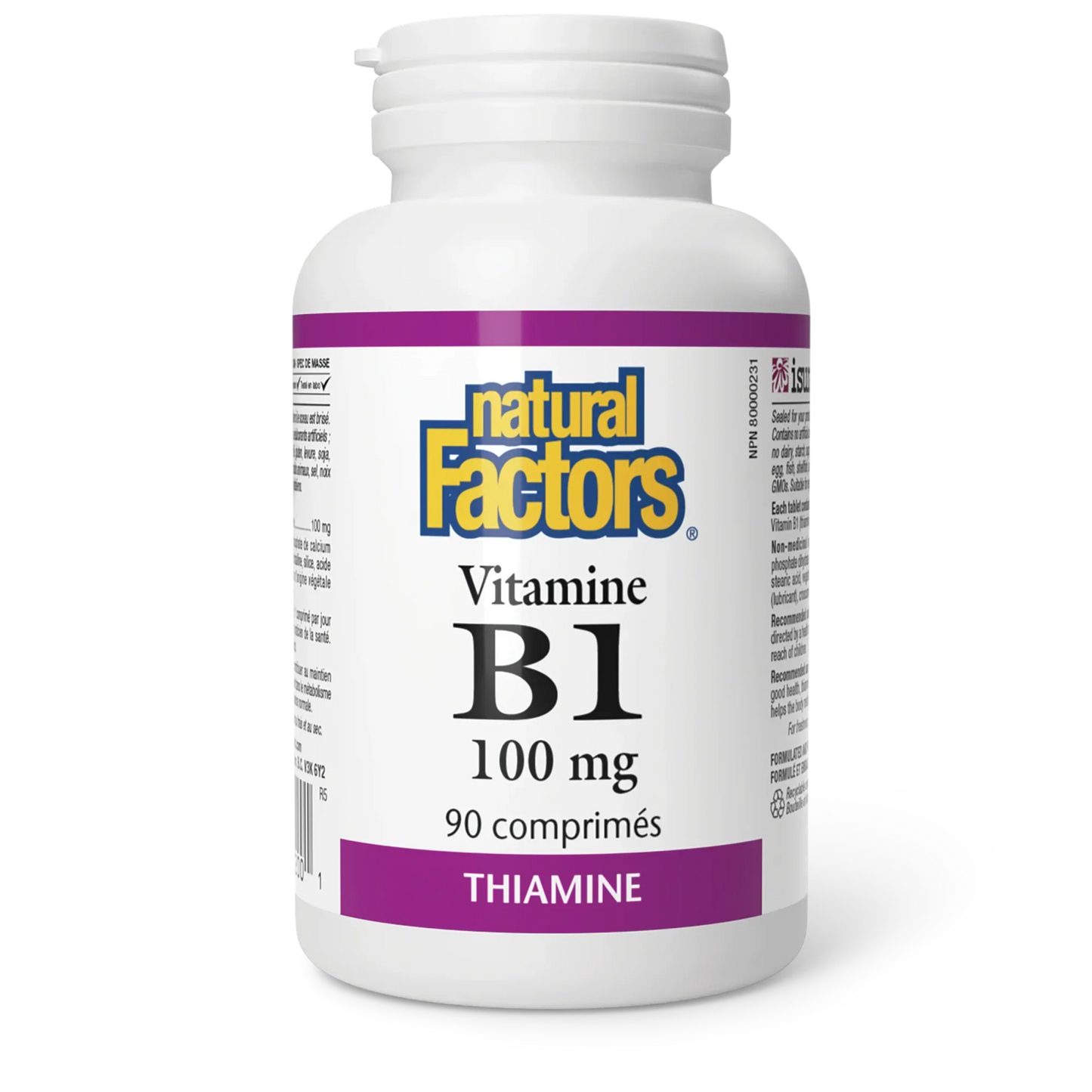 Vitamine B1 100mg - 90 comprimés