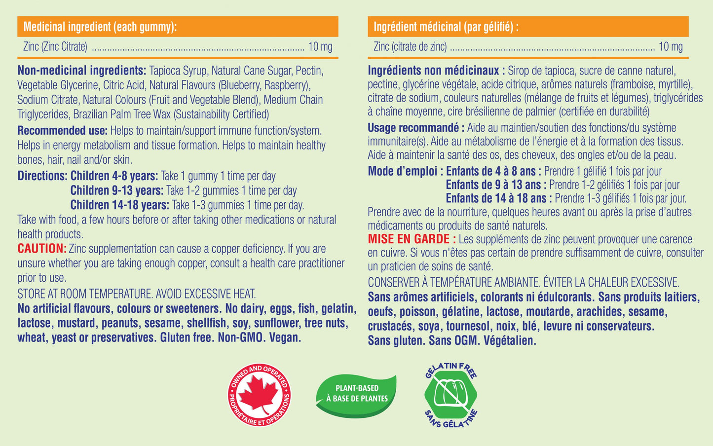 Zinc - 90 Gummies